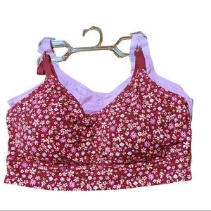 Live2lounge 2 Pack Bralettes Sports Bras Size 2X